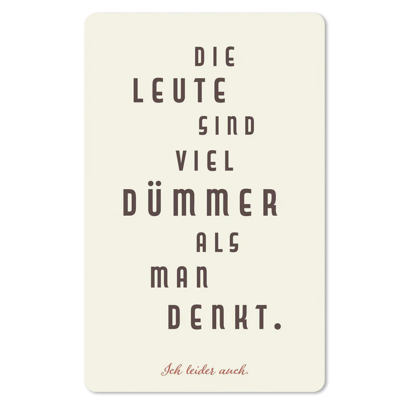 Lunacard Mini Postkarte Dümmer - Teeliesel  Default Title