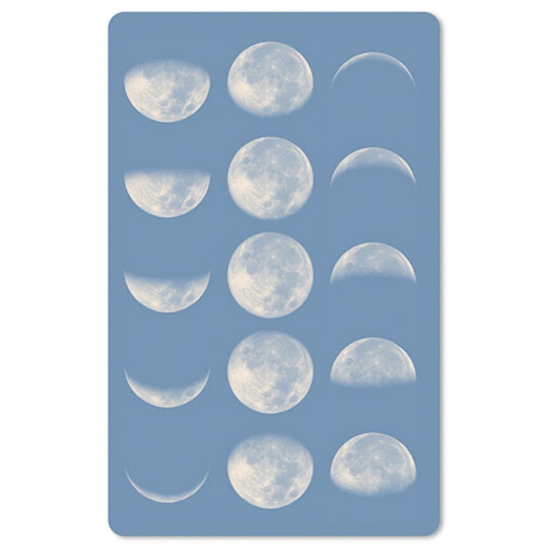 Lunacard Mini Postkarte Blue Moon phases - Teeliesel  Default Title