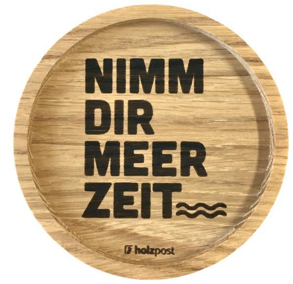 Holzpost Untersetzer "MEER Zeit" - Teeliesel  Default Title